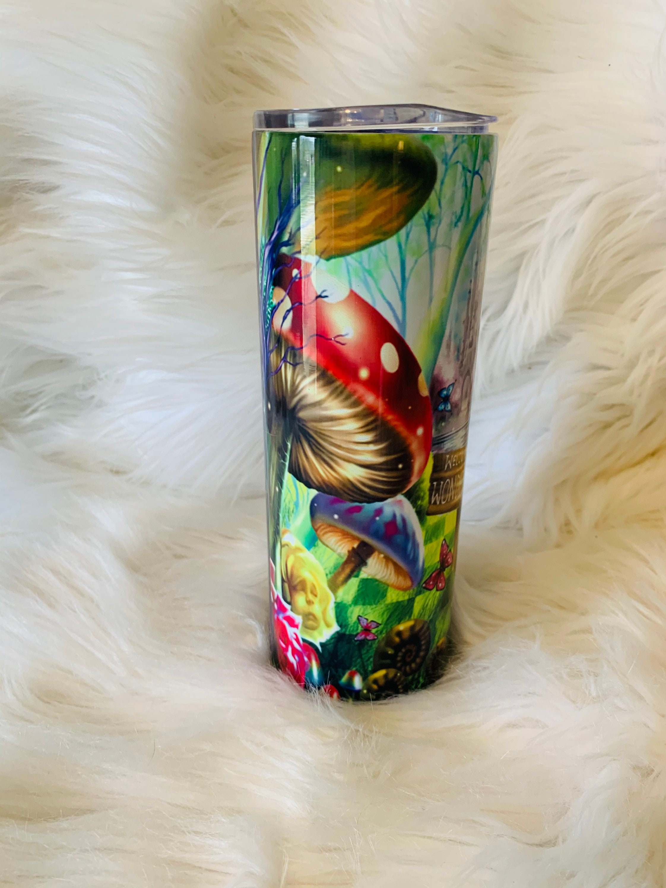 20 Oz ALICE in WONDERLAND Tumbler Graphic by TanuschArts