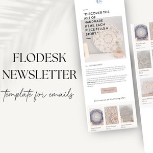 Flodesk Newsletter Template | Editable Flodesk Template | Newsletter Template for small businesses