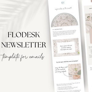 Flodesk Inspiration Newsletter Template | Editable Flodesk Template | Newsletter Template for small businesses