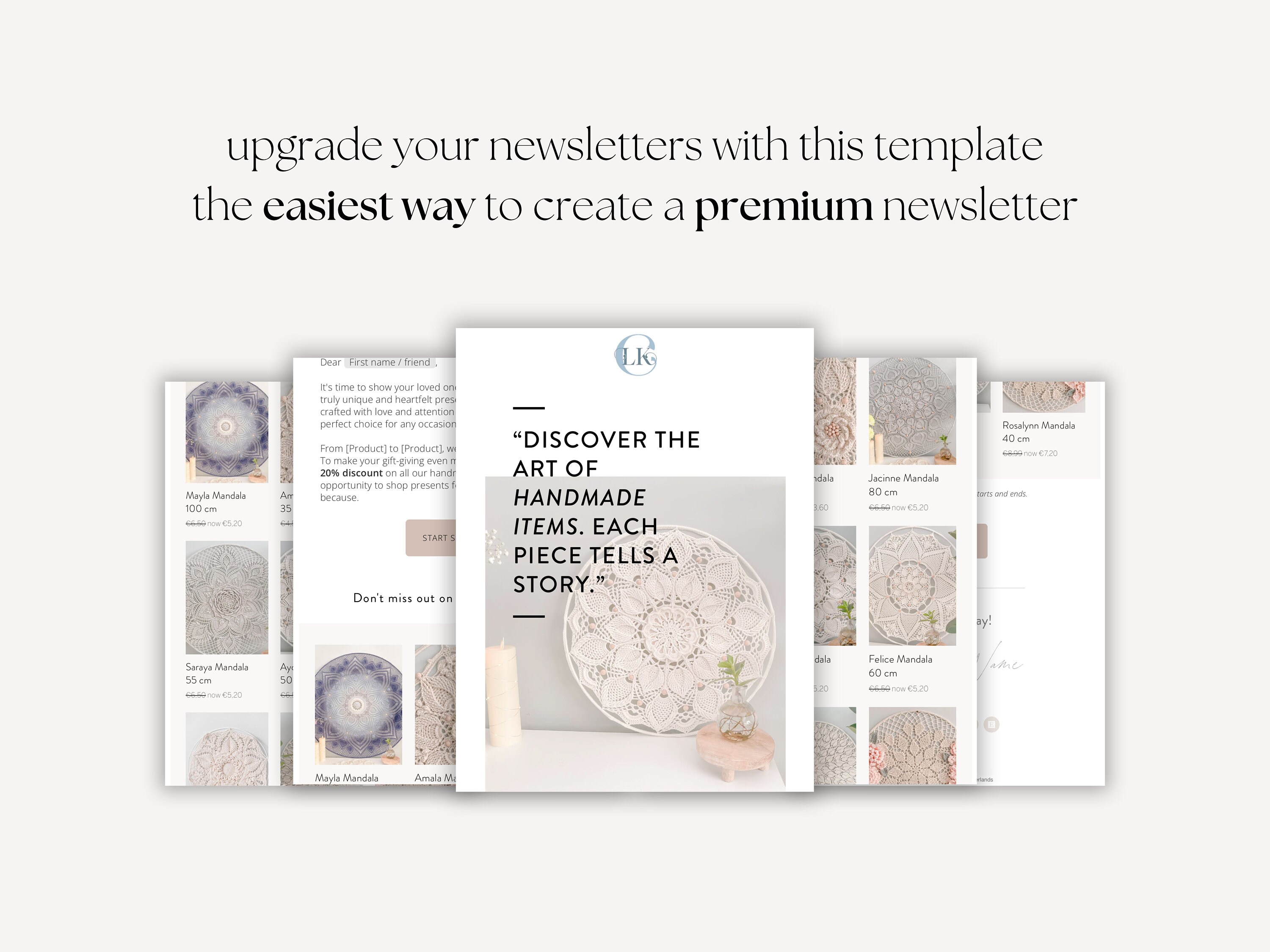 Newsletter Design Using Flodesk Flodesk Newsletter Template | Editable Flodesk Template | Newsletter ...