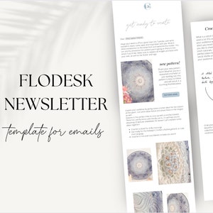 Flodesk Newsletter Template | Editable Flodesk Template | Newsletter Template for small businesses
