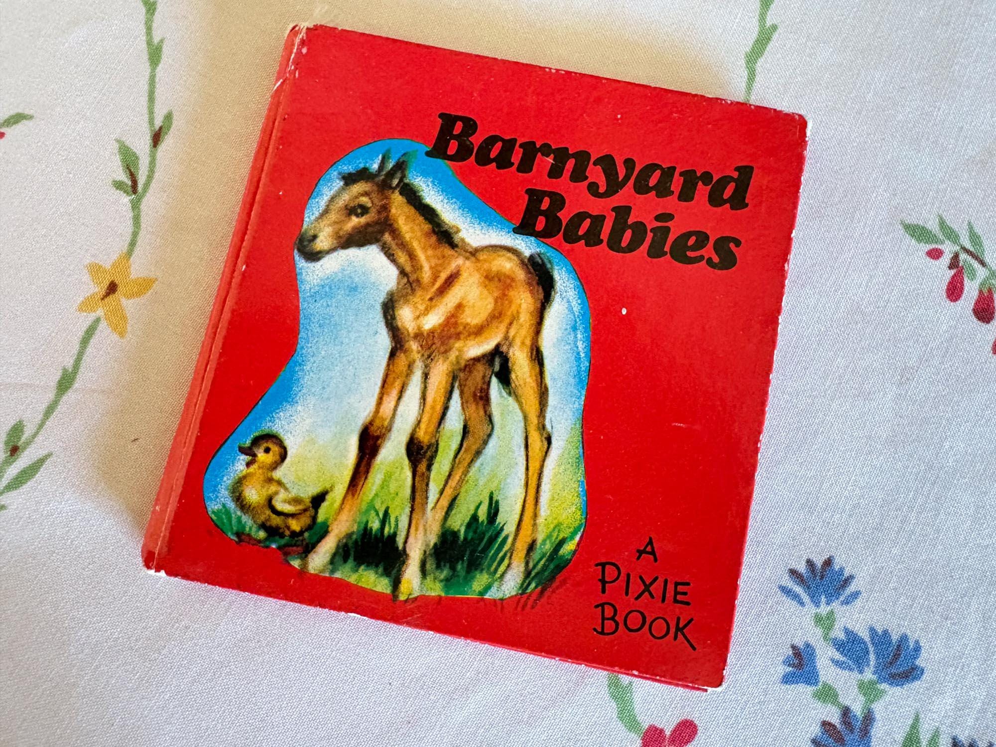 ヴィンテージのバーンヤード・ベイビーズ・ブック：子供向けイラスト