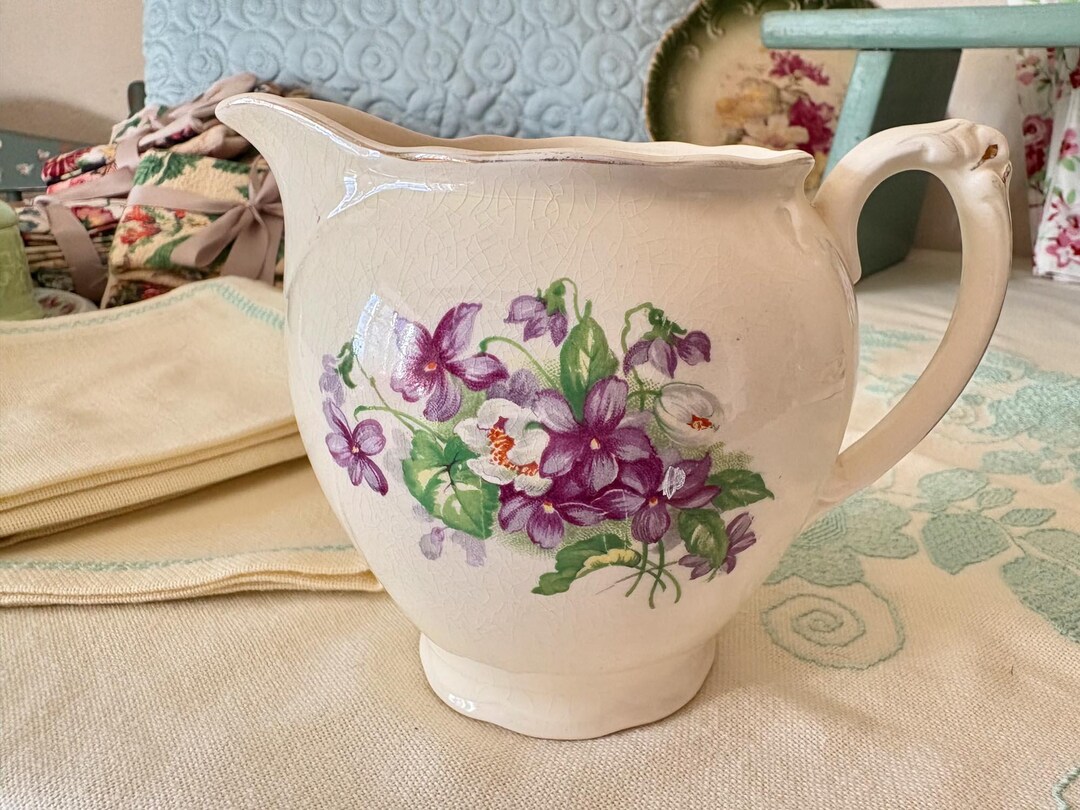 Swet Devon Devon Violets Jug /vintage China /wedding China /lily of the Valley - Etsy