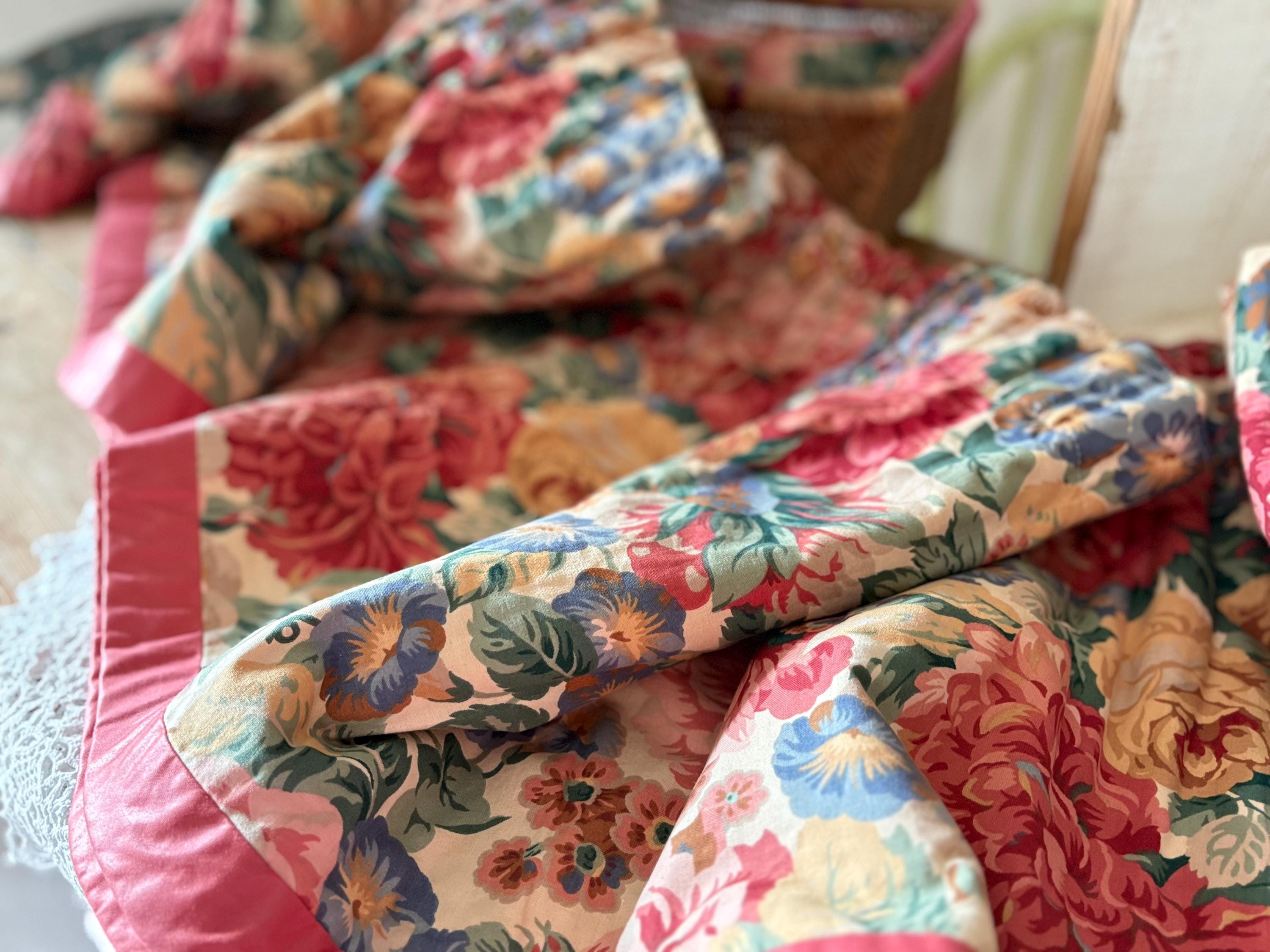 Sanderson Curtains Rose and Peony - Etsy