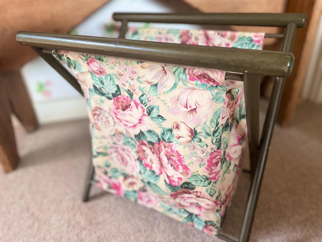 Vintage Sewing Box/free Standing Sewing Box/fabric Sewing Etsy