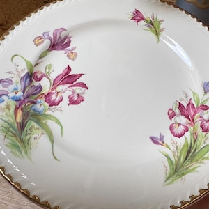 Vintage plate /rose china/floral plate /vintage china /vintage decor/serving plate/pink plate/sandwich plate/vintage gift