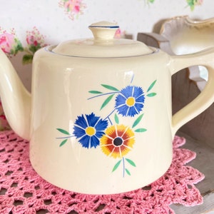 théière vintage/théière en porcelaine à fleurs/pichet avec couvercle/pichet en poterie/décor vintage/chine à fleurs/cadeau pour la fête des mères image 8