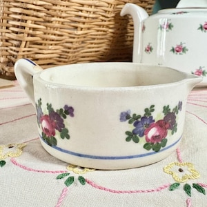 Vintage jug/pink flower china jug/china jug/rose china/vintage decor/vintage china