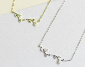 Rose gold Necklace Black Necklace Tiny Zirconia Necklace Dainty Necklace,XIE+CO Tiny Zirconia Necklace Sterling Silver Simple Necklace