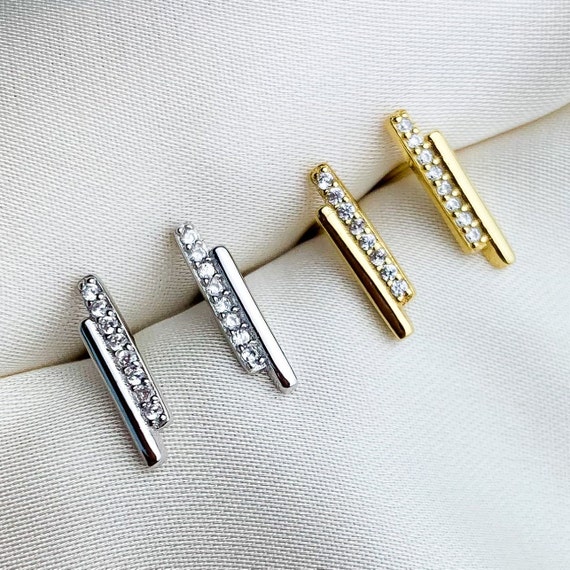 Simple bar earrings discount