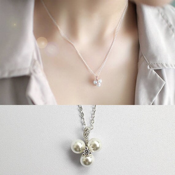 Rose gold Necklace Black Necklace Tiny Zirconia Necklace Dainty Necklace,XIE+CO Tiny Zirconia Necklace Sterling Silver Simple Necklace