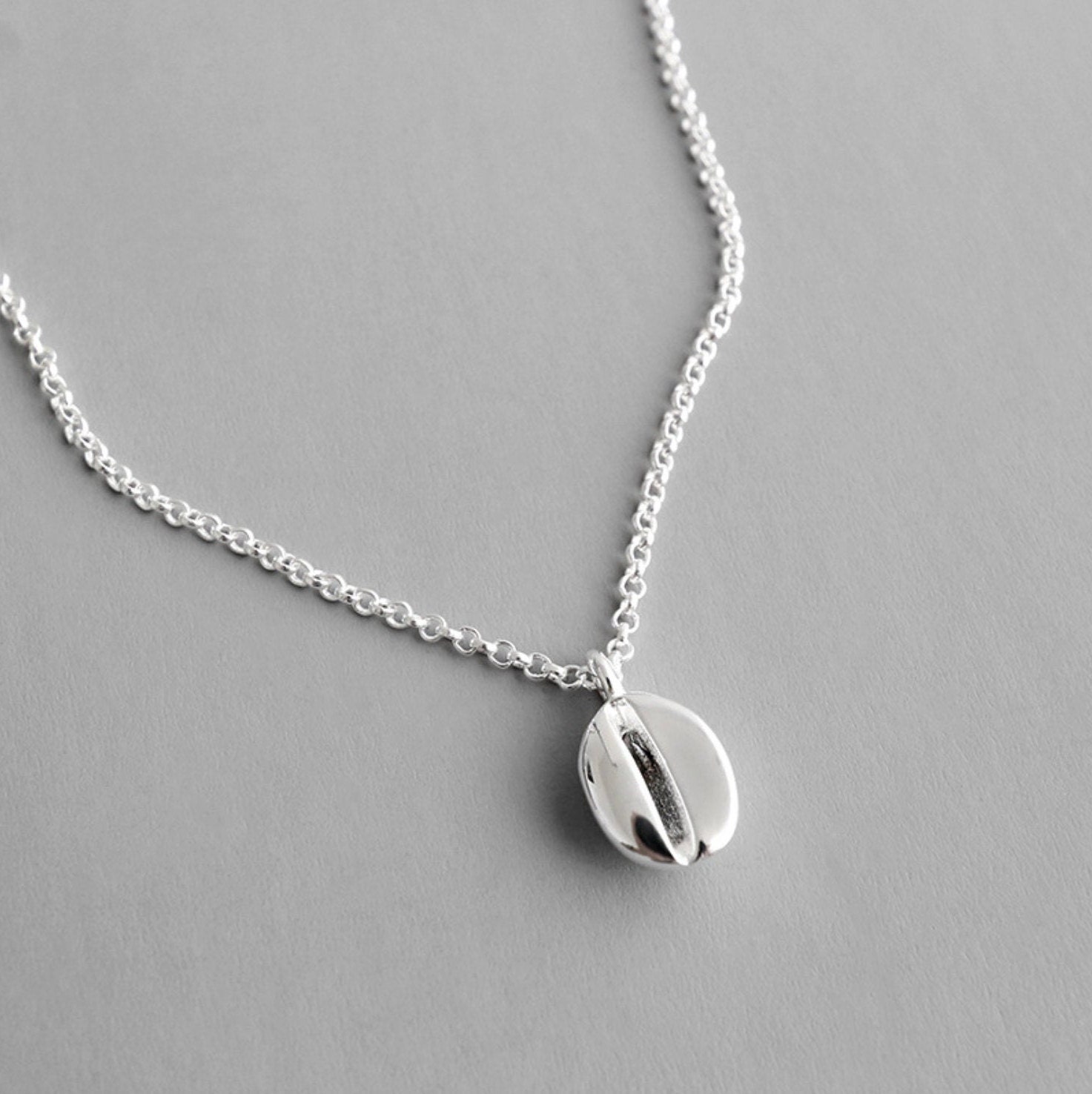 Sterling Silver Pendant Necklace Delicate Silver Necklace Etsy UK