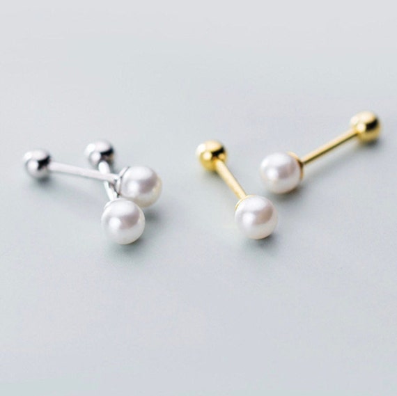 Everyday Sterling Silver Pearl Earrings