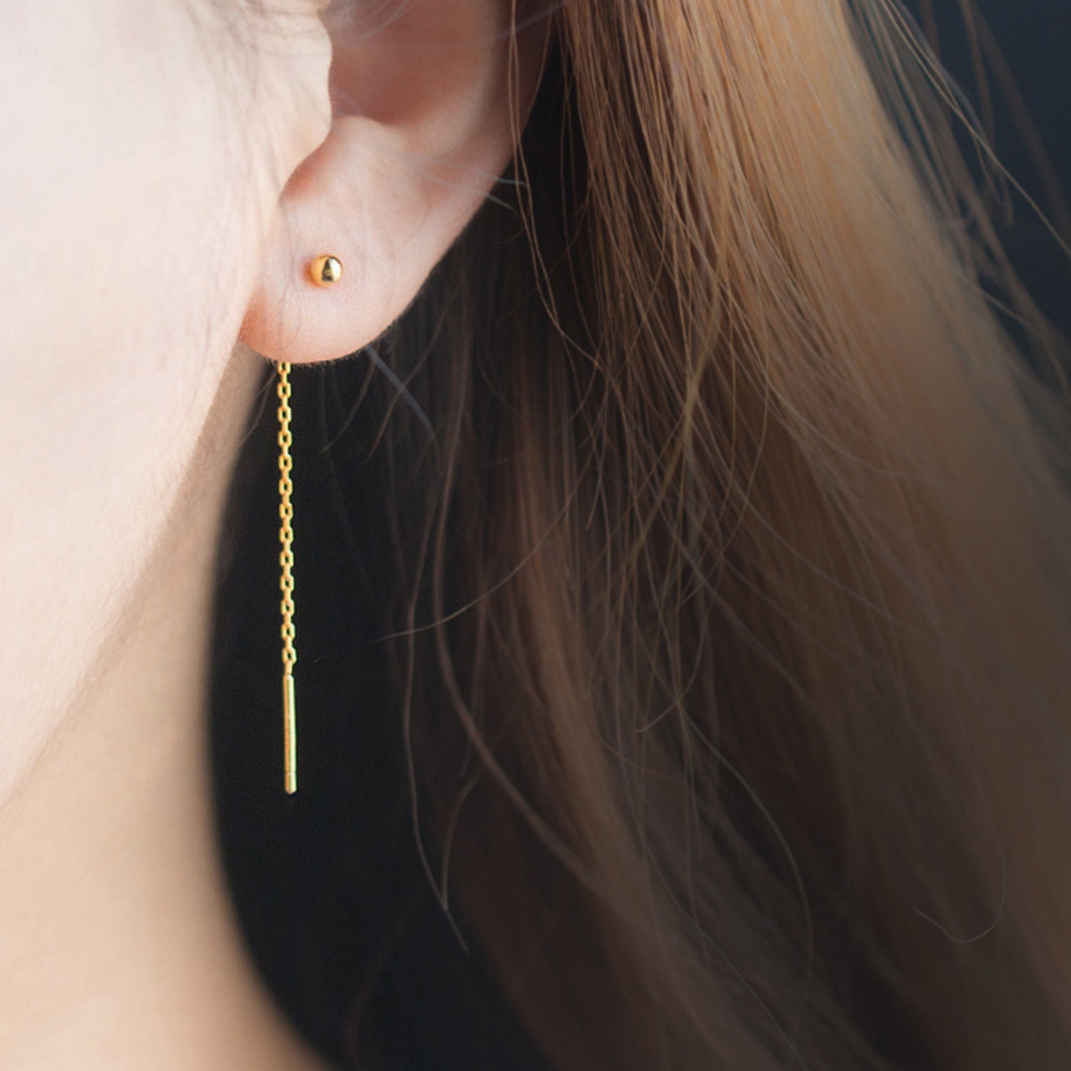 Ganci per orecchini riempiti in oro 14 kt all'ingrosso - Gancio