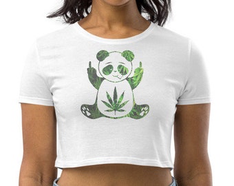 panda crop hoodie