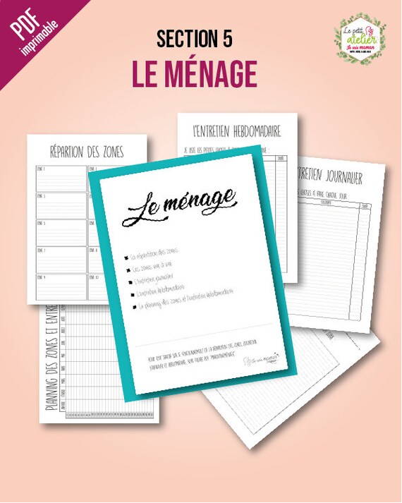 Le Carnet De Bord De La Maison A Imprimer Planning Etsy Le Carnet De Bord De La Maison A Imprimer Planning Etsy
