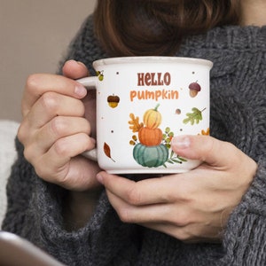 Mug hello pumpkin | Autumn mug | pumpkin cup | fall| cozy autumn