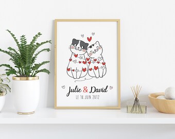 Amour Chat Etsy France