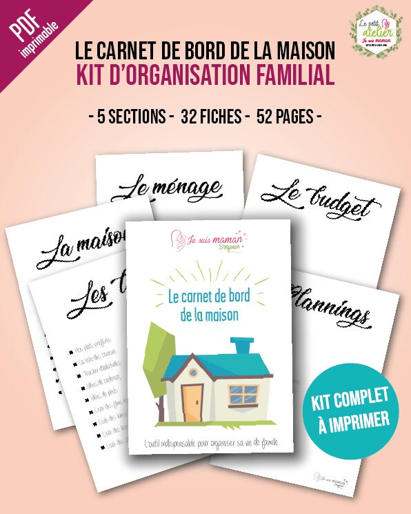 Le Carnet De Bord De La Maison A Imprimer Planning Etsy Le Carnet De Bord De La Maison A Imprimer Planning Etsy