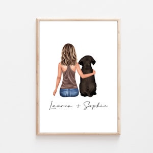 Personalized Labrador Mama Poster - Dog Mom Gift - Custom Lab Mom Gift, dog mama, animal lover, Dog Owner Gift, Dog Lover Print