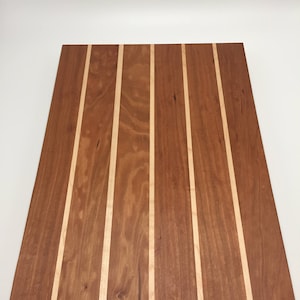Handmade Cherry and Maple Cutting Board, Serving Board, Cheeseboard, Charcuterie Board