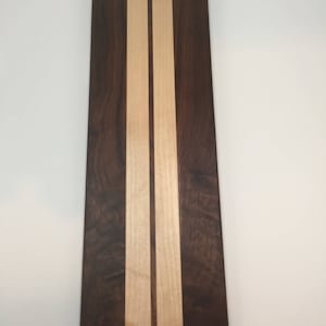 Handmade Walnut and Maple Cutting Board, Serving Board, Cheeseboard, Charcuterie Board