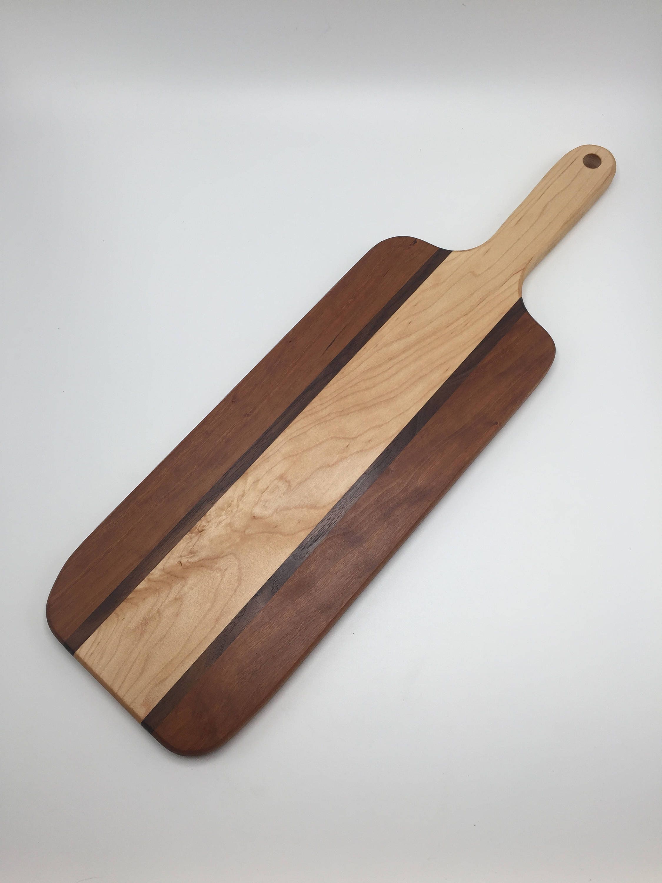 Handmade Cherry and Maple Breadboard Cutting Board Etsy New Zealand