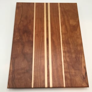 Handmade Cherry and Maple Cutting Board, Serving Board, Cheese Board