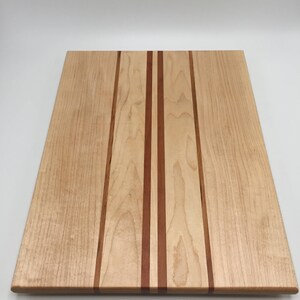Handmade Maple and Cherry Cutting Board, Serving Board, Cheeseboard, Charcuterie Board