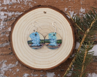 Yellowstone National Park Jewelry Gifts for Outdoors Lover - Old Faithful Earrings || Gifts for National Park Lovers