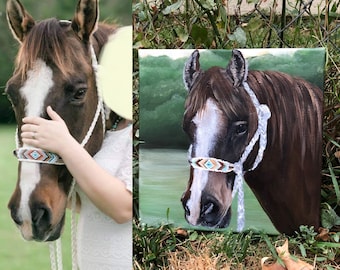 Horse Memorial Art Pet Remembrance Custom Handpainted Pet Painting Horse Memorial Painting Pet Memorial Painting Hand Painted Pet Portrait