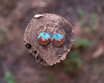 Sedona Earrings Cathedral Rock Sedona Gift - Cathedral Rock Jewelry || Handmade Sedona Art Sedona Jewelry - Gifts for Arizona Lovers ||