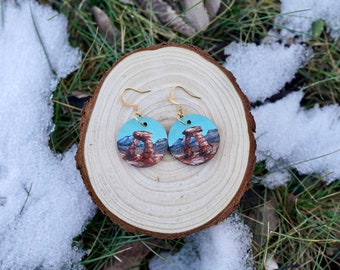 Delicate Arch Earrings - Moab Earrings || Arches National Park Earrings Jewelry || Gifts for Moab Lovers ||