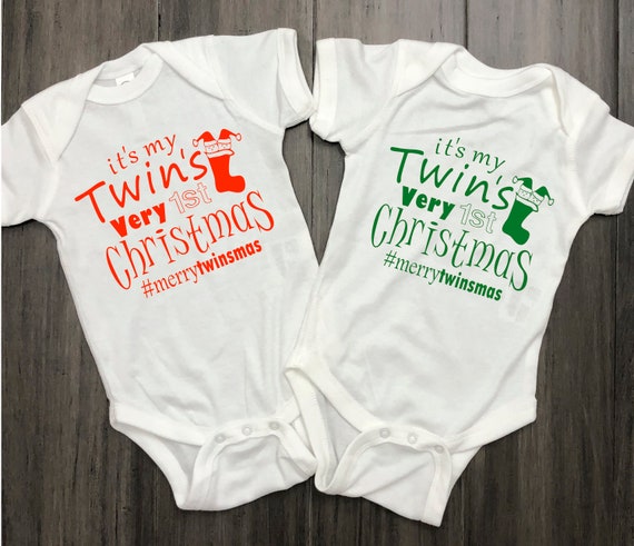 twins first christmas outfits