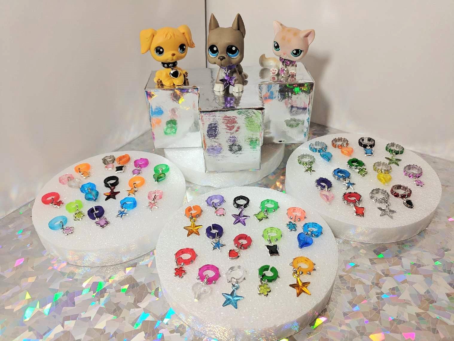 Littlest Pet Shop Custom Collars Variety Pack W/Charms LPS Etsy