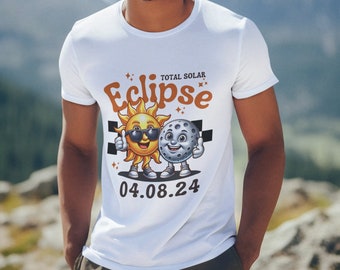 Eclipse 2024 Path of Totality Tshirt, Retro Design, Total Solar Eclipse Souvenir Tee, USA Event Shirt, Plus Size Shirt, Texas