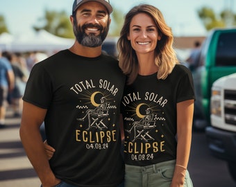 Eclipse 2024 Path of Totality Tshirt, Retro Design, Total Solar Eclipse Souvenir Tee, USA Event Shirt, Plus Size Shirt