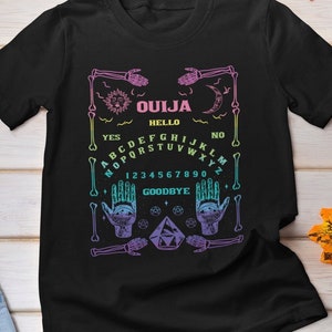 Ouija Board Shirt, Halloween Tshirt, Witch Tshirt, Occult Tee, Witchy, Wicca, Goth Shirt, Spooky Vibes, Halloween Costume, Plus Size Shirt