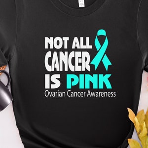 Ovarian Cancer Awareness Shirt, Peace Love Cure, Ovarian Cancer Tshirt, Ovarian Cancer Survivor, Plus Sizes 3XL 4XL 5XL