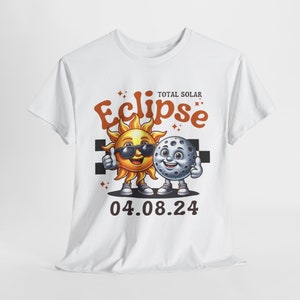 Eclipse 2024 Path of Totality Tshirt, Retro Design, Total Solar Eclipse Souvenir Tee, USA Event Shirt, Plus Size Shirt, Texas image 8