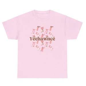 Yeehawncé Coquette Western Tshirt Feminine Cowboy Pink Aesthetic Texas Hold 'Em Inspired, Plus Size Shirt, Cowgirl Gift image 10