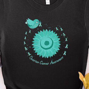 Ovarian Cancer Awareness TShirt, I Wear Teal For My Mom, In September We Wear Teal for Ovarian Cancer, Survivor, Plus Size, 3XL,