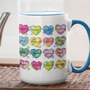 Mardi Gras Parades, Mardi Gras Krewe Mug, Mardi Gras Krewes, Large Coffee Mug, New Orleans, Coffee Lover Gift image 1