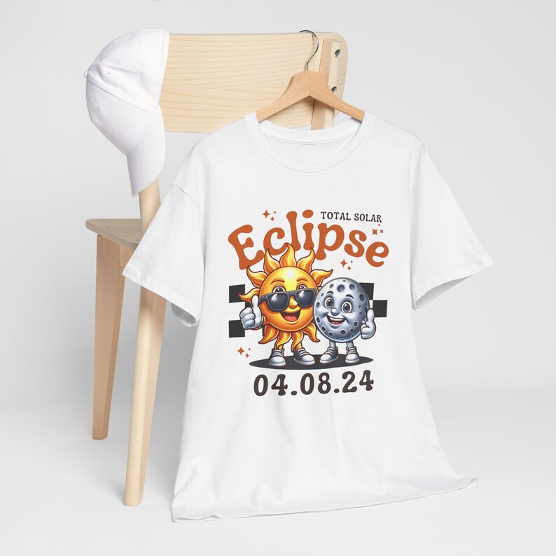 Eclipse 2024 Path of Totality Tshirt, Retro Design, Total Solar Eclipse Souvenir Tee, USA Event Shirt, Plus Size Shirt, Texas image 9
