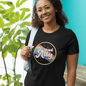 Ally Shirt, Safe Person Shirt, Retro Pride Shirt, LGBTQ Shirt, Pride Month Shirt, Proud Ally Shirt, Equality Shirt, Up to 5xl Shirt