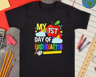 Kindergarten TShirt, Back to School Shirt, My First Day of Kindergarten Tshirt