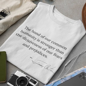 Cytat Jimmy'ego Cartera, Jimmy Carter na prezydenta, Koszulka Jimmy'ego Cartera, Georgia, Southern Gentleman, Peace, Koszula z okrągłym dekoltem, Koszula do 5XL