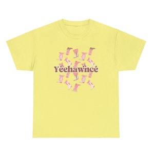 Yeehawncé Coquette Western Tshirt Feminine Cowboy Pink Aesthetic Texas Hold 'Em Inspired, Plus Size Shirt, Cowgirl Gift image 6