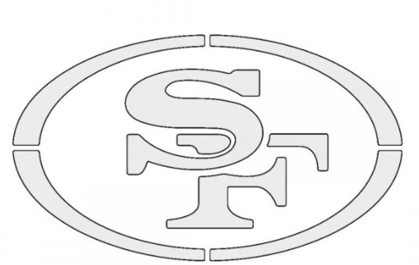 Football Team Stencil Cowboys Saint's 49ers Etc... NFL Etsy