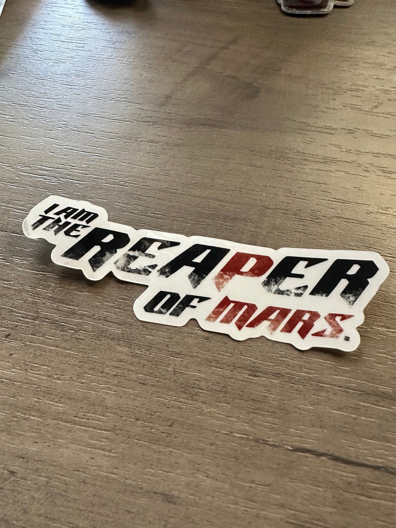 Bookish Stickers Reaper of Mars